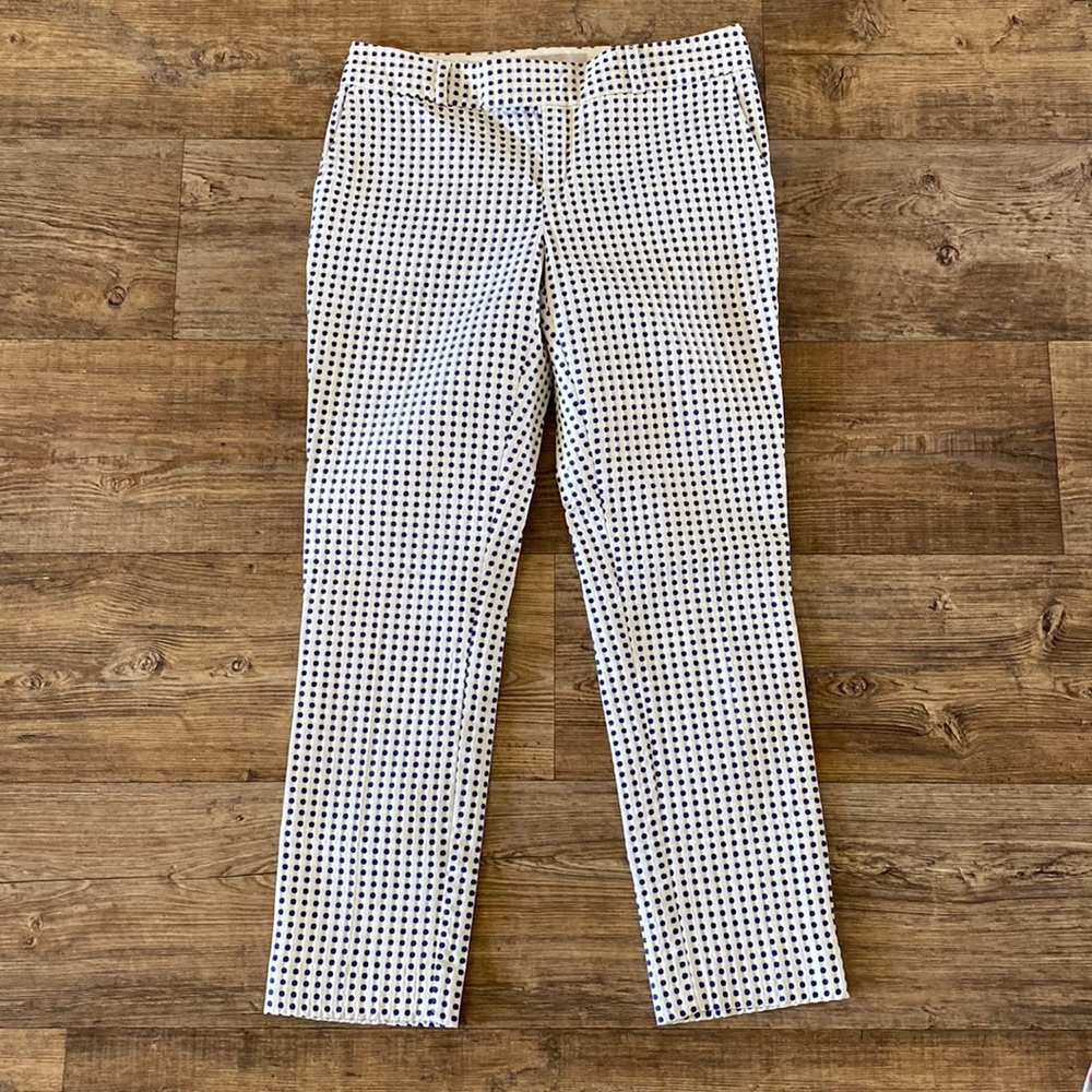 Banana Republic Navy Dot Dress Pant